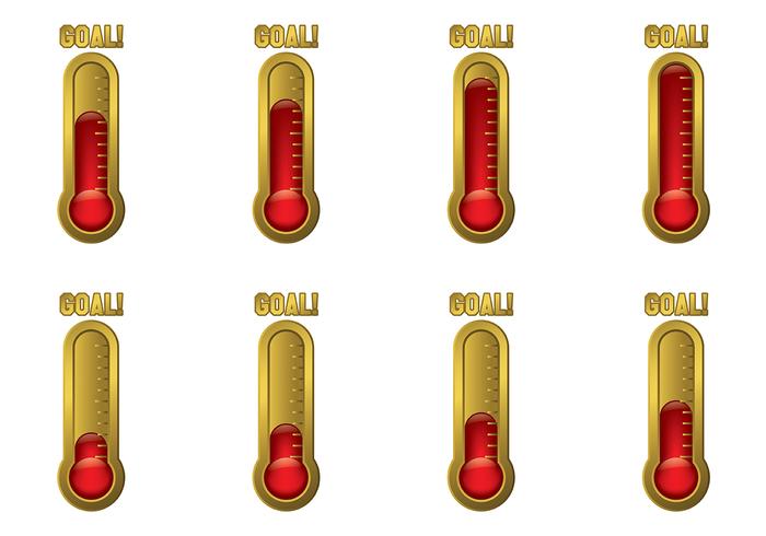 Goal Thermometer Vector