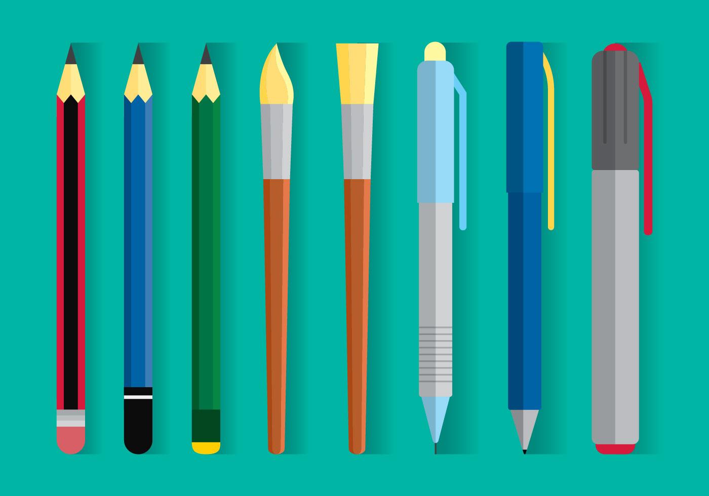 Drawing Equipment Vector 124558 Vector Art at Vecteezy