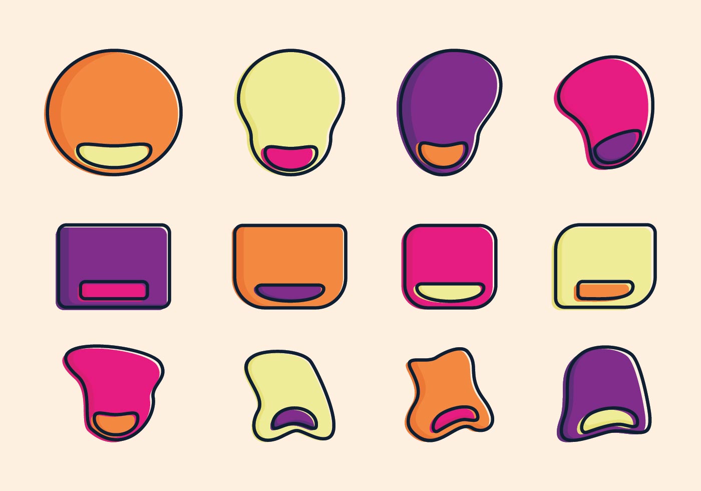 Mouse Pad Vector 124582 Vector Art at Vecteezy