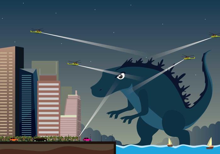 Free Godzilla Illustration Free Godzilla Illustration