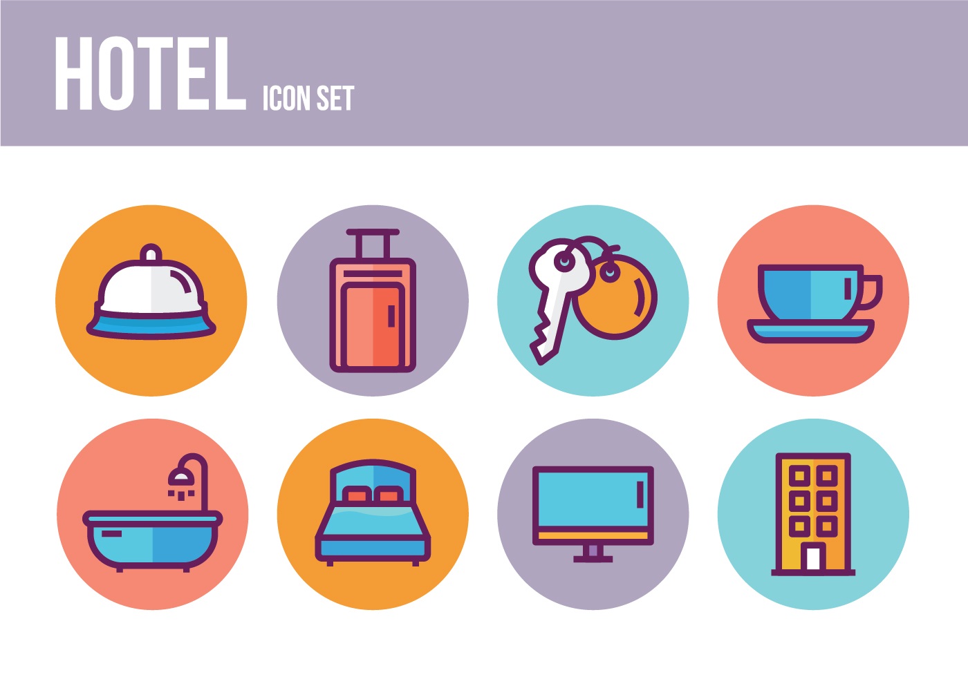 Free Hotel Icons 124607 Vector Art at Vecteezy