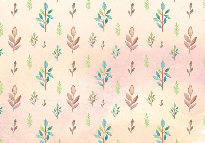 Free Vector Watercolor Leaves Pattern