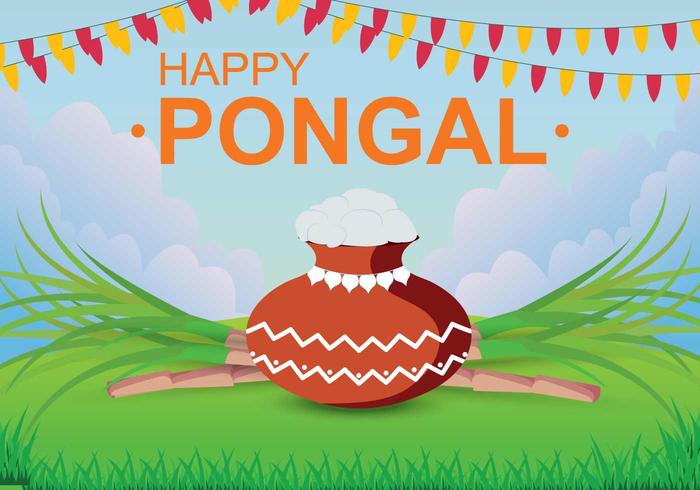 Free Pongal Illustration vector