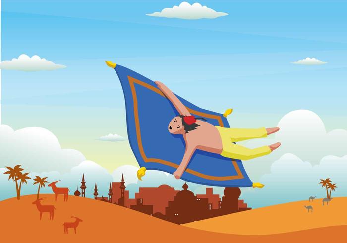 Free Magic Carpet Illustration vector