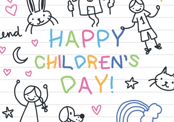 Children's Notebook Paper Vector