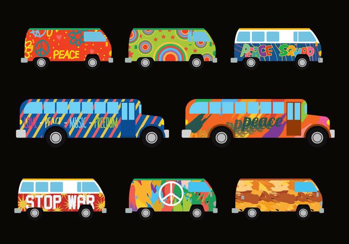 Hippie Bus Vector Hippie Bus Vector