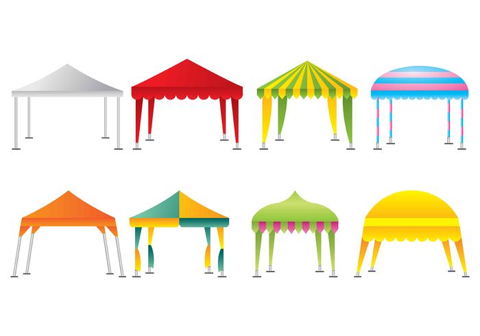 Gazebo icons vector