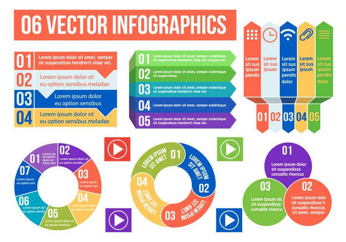 Ilustración vectorial de Infographics gratis vector