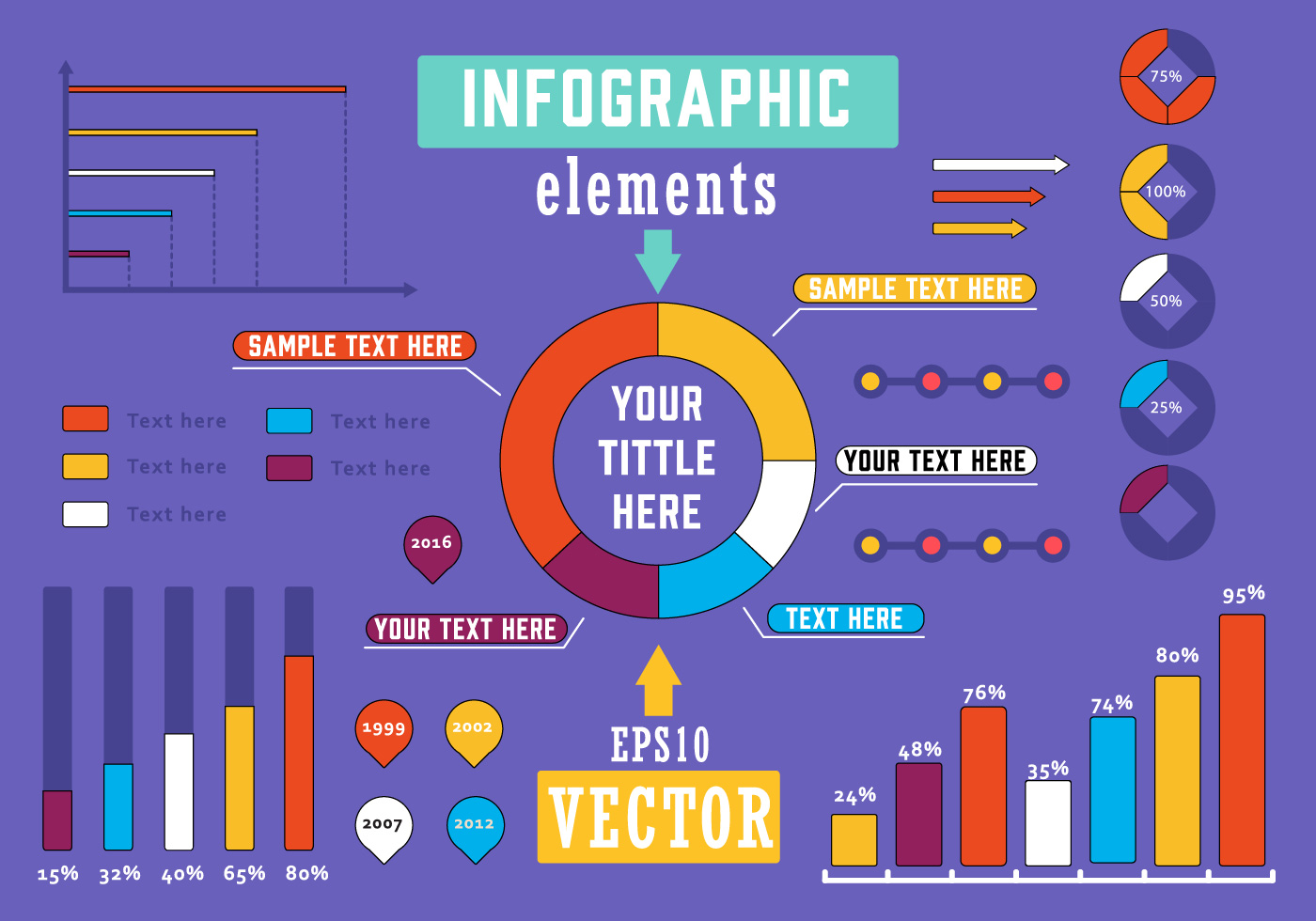 Free Infographics Elements Vector Illustration 124708 Vector Art at