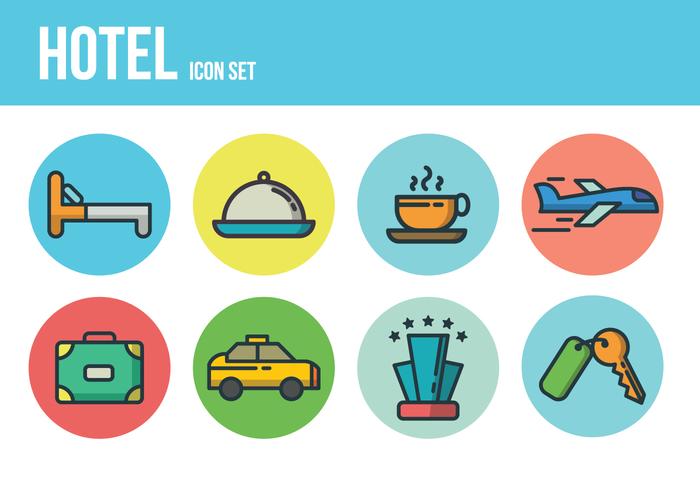 Free Hotel Icons vector