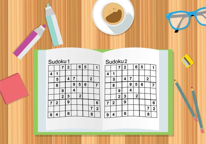 Ilustración sudoku gratuita vector