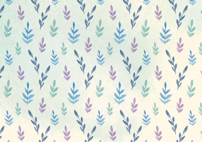 Free Vector Watercolor Leaves Pattern Free Vector Watercolor Leaves Pattern