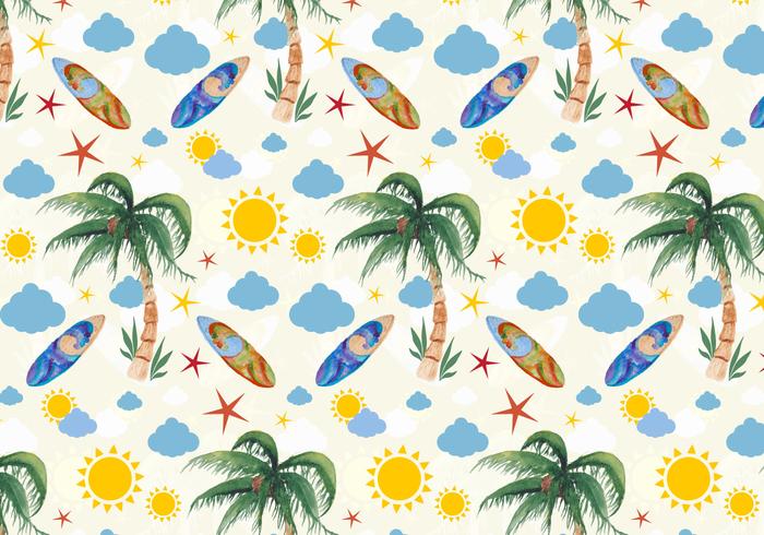 Download Vector Summer Seamless Pattern - Download Free Vectors ...