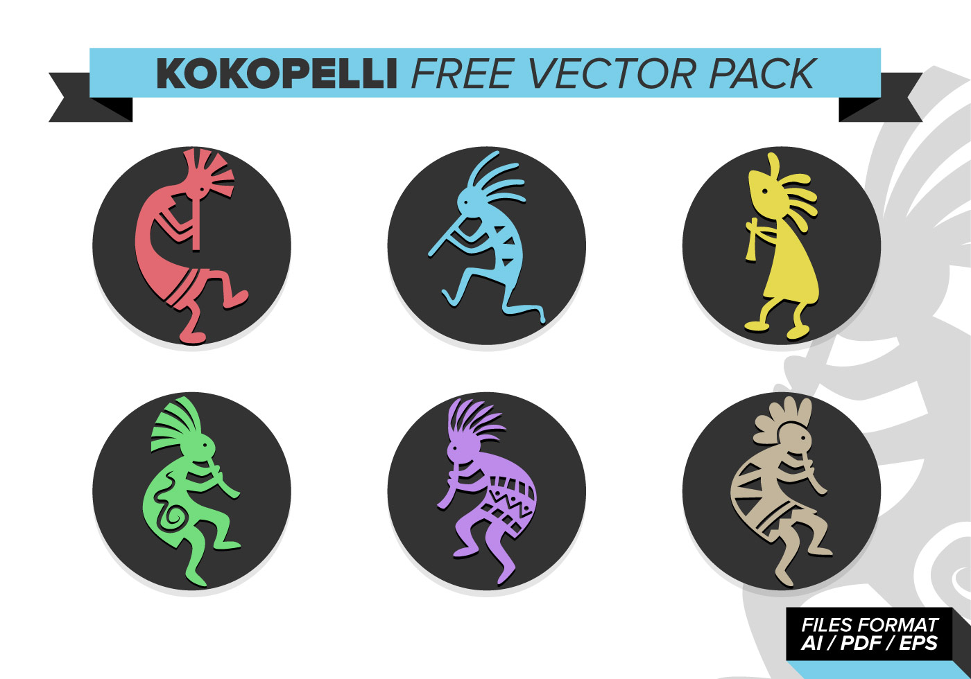 Download Kokopelli Free Vector Pack - Download Free Vectors ...