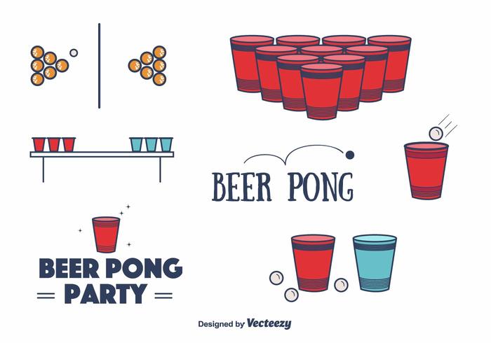 Free Beer Pong Vector