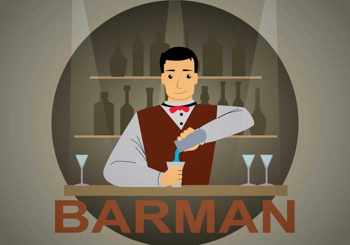 Free Barman Illustration Free Barman Illustration