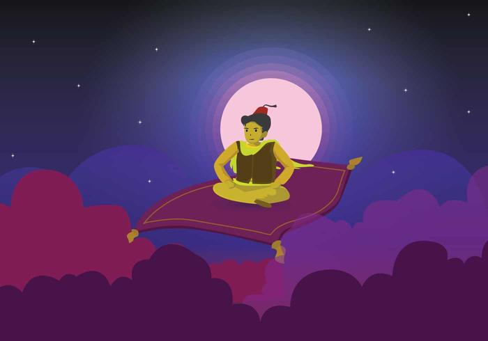 Free Magic Carpet Illustration vector