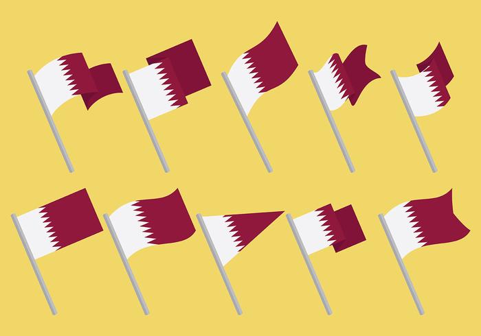 Iconos de Qatar gratis vector