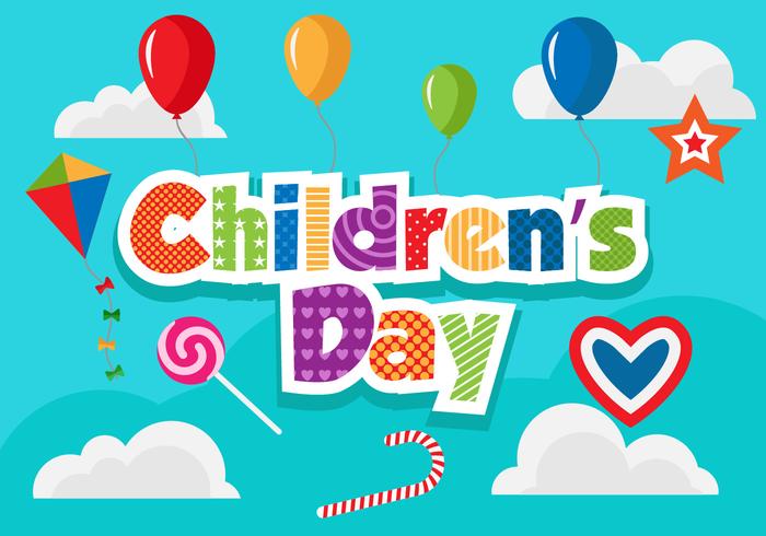 Free Children's Day Vector Illustration Free Children's Day Vector Illustration