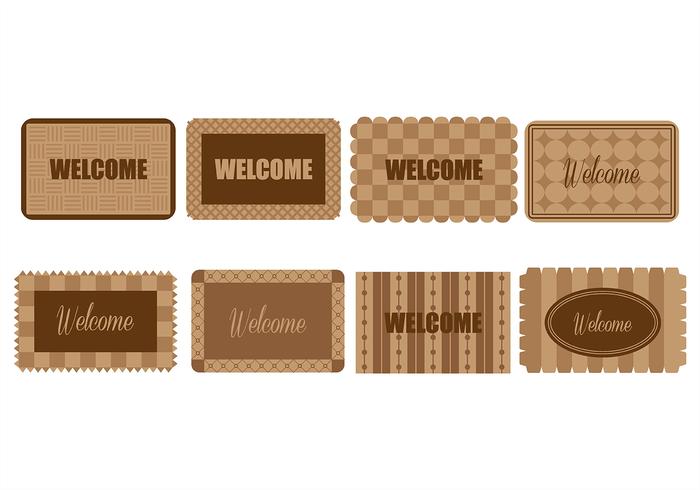 Welcome Mat Icons vector