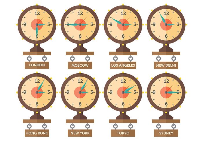 Free Time Zone Icons Vector Free Time Zone Icons Vector