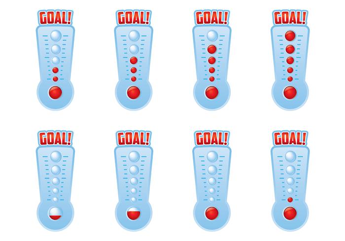 Goal Thermometer Vector