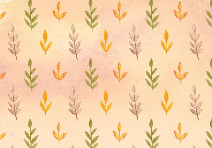 Free Vector Watercolor Leaves Pattern Free Vector Watercolor Leaves Pattern
