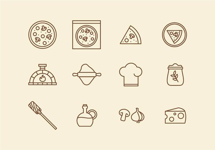 Italian Pizza Icon vector