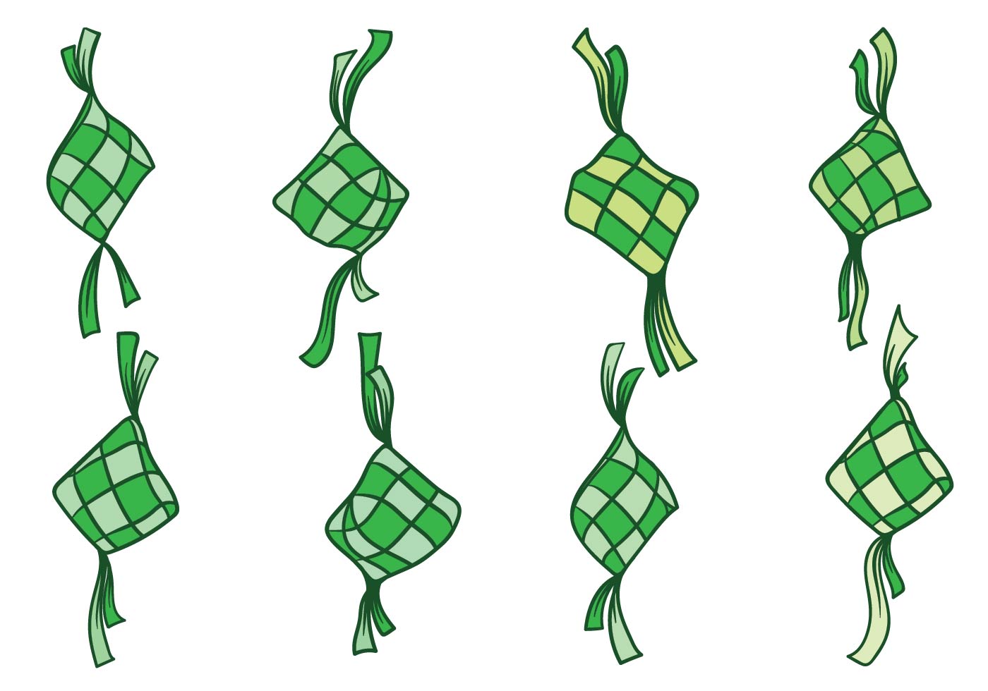 Ketupat Vector - Download Free Vector Art, Stock Graphics 