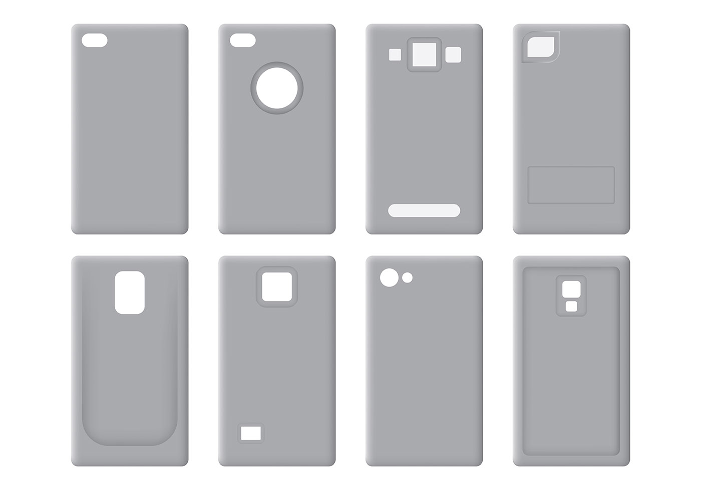 Free Phone Case Icons Vector 124851 Vector Art at Vecteezy