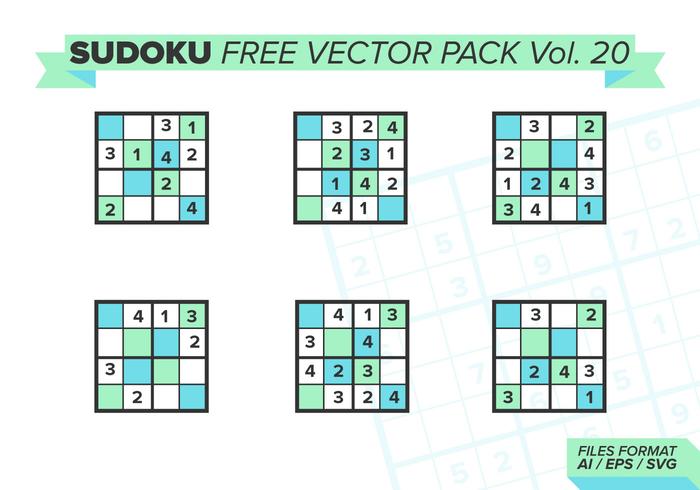 Sudoku Free Vector Pack Vol. 20 Sudoku Free Vector Pack Vol. 20