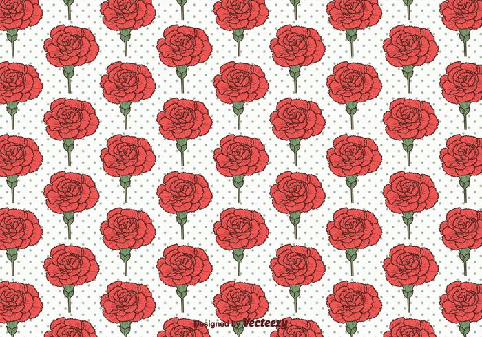 Carnation Vector Seamless Pattern Vector Art At Vecteezy