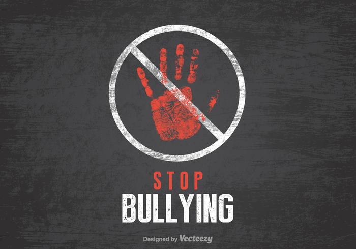 Stop Bullying Vector Poster