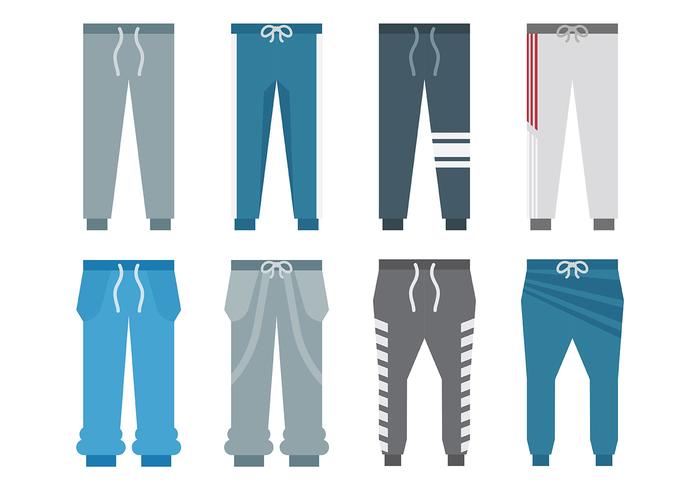 Libre Pantalones Deportivos Iconos Vector