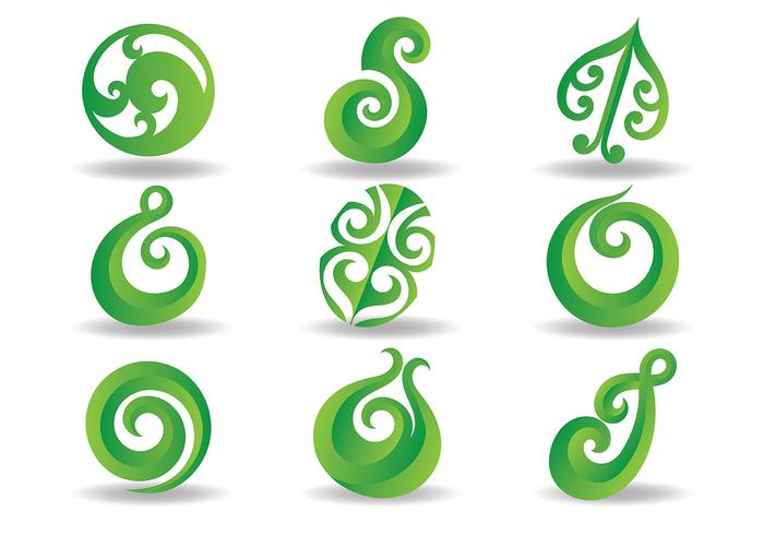 Libre Koru Iconos Vector