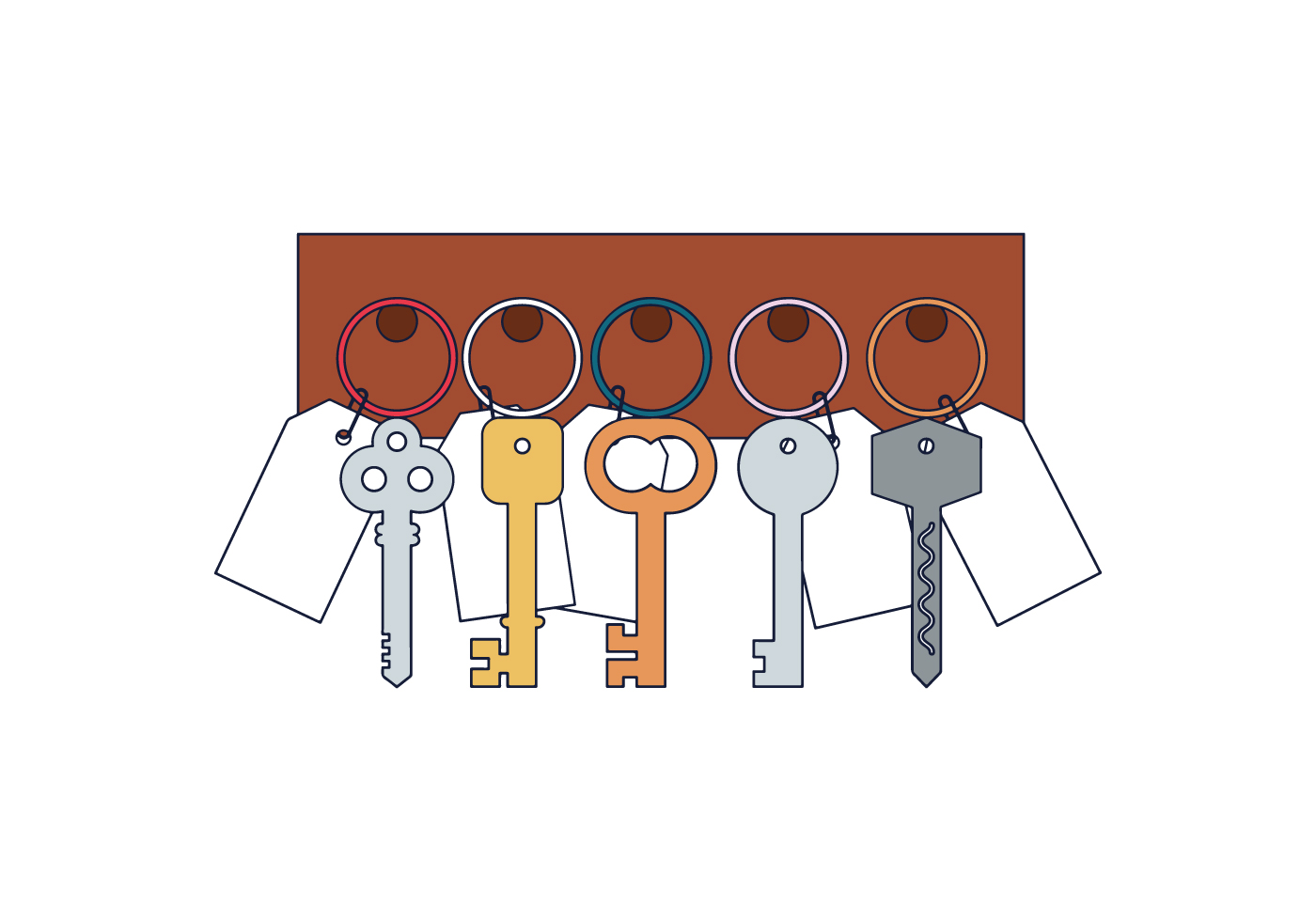 Free Key Holder Vector 124902 Vector Art at Vecteezy