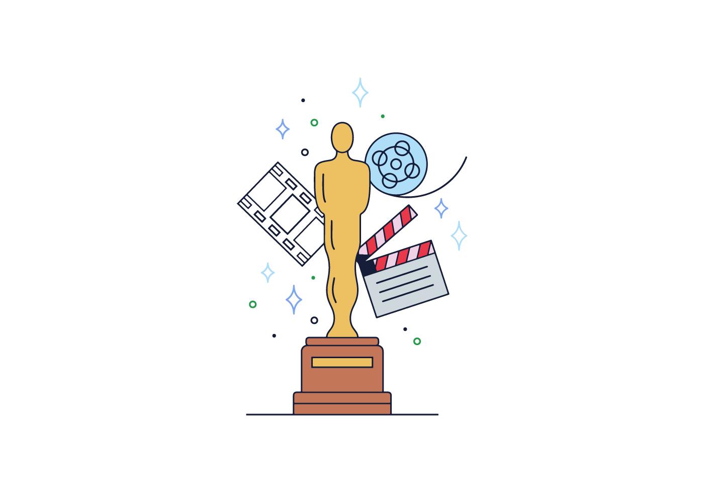 Free Oscar Statue Vector 124904 Vector Art at Vecteezy