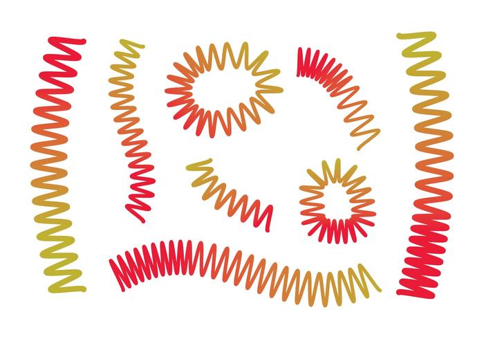 Free Slinky Vector Set Free Slinky Vector Set