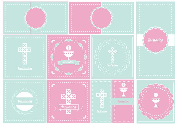 Baptism Invitation vector