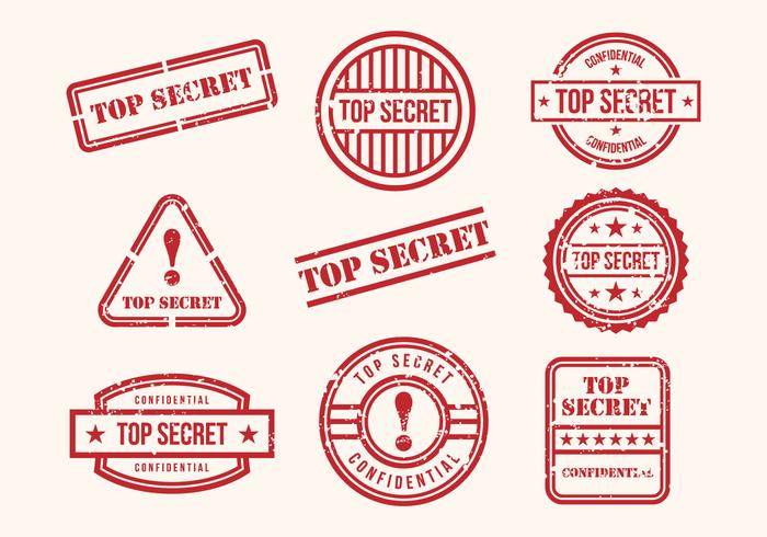 Free Top Secret Stamps Vector Free Top Secret Stamps Vector
