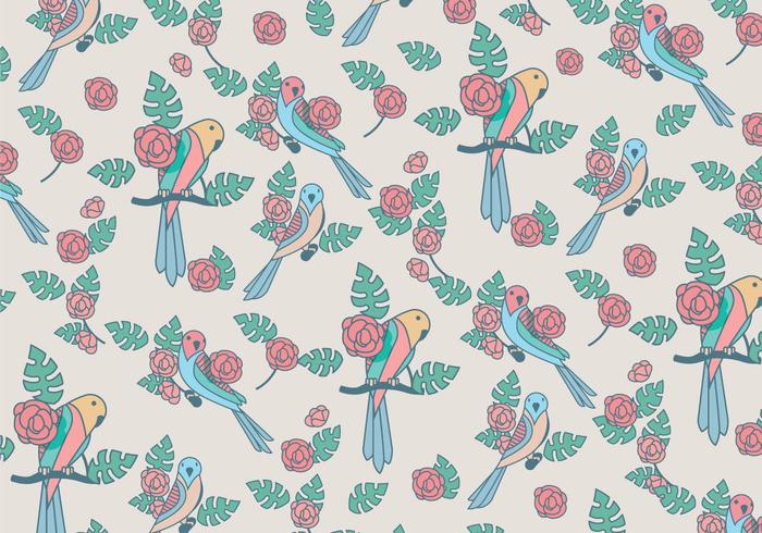 Budgie Beauty Pattern Vector