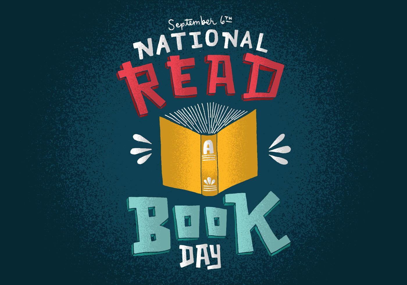 National Read A Book Day 124946 Vector Art at Vecteezy