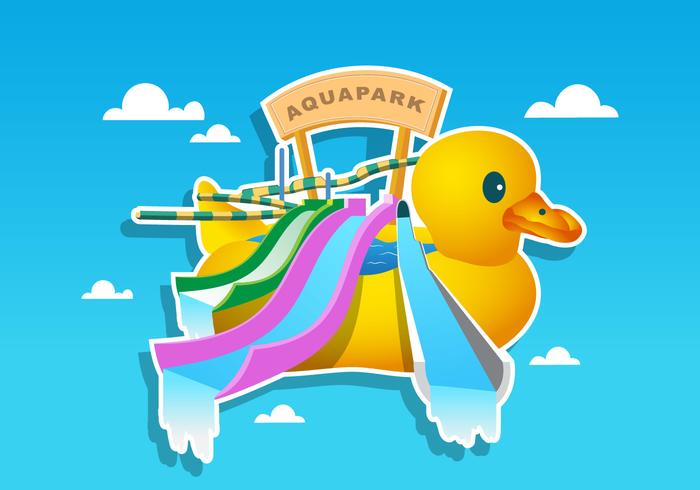 Summer Water Park With Water Slide Summer Water Park With Water Slide