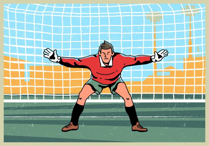 Goal Keeper Standing Vector