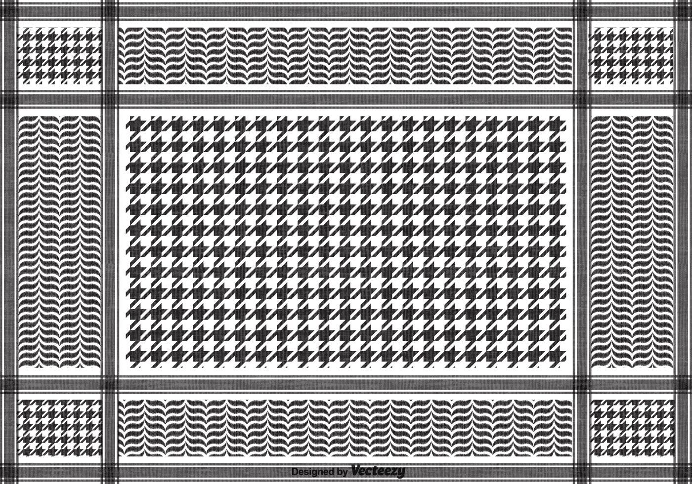 Free Vector Black Keffiyeh Pattern 125015 Vector Art at Vecteezy