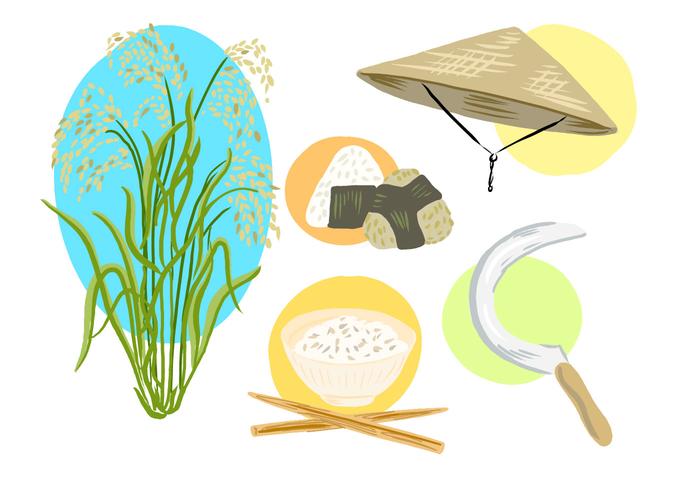 Free Rice Field Collection vector