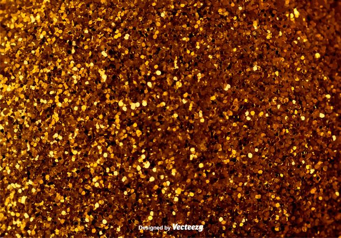 Elegant Golden Background - Vector Glowing Pixie Dust