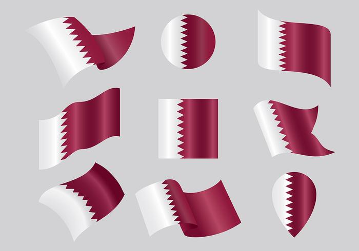 Iconos de Qatar gratis vector