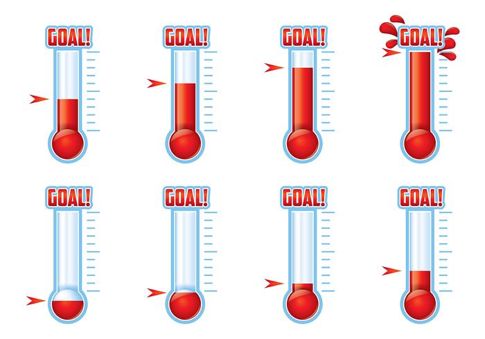 Goal Thermometer Vector