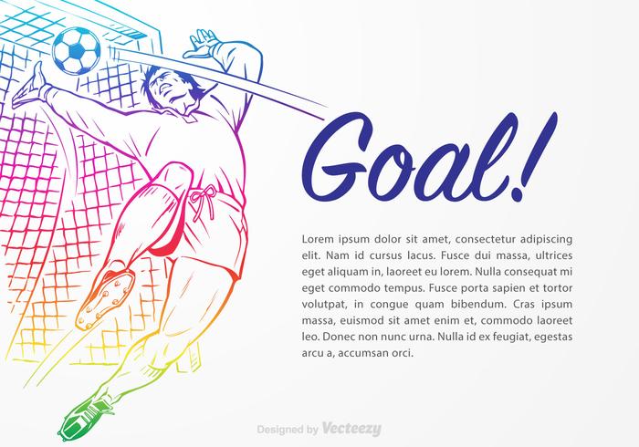 Goal Keeper Vector Illustration